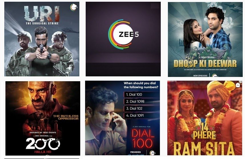 Zee 5 new and upcoming web series and movies list ullu-web-prime.com